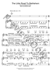 The Little Road To Bethlehem piano sheet music cover